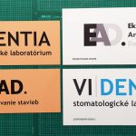 Tabule na označenie sídla firmy Dibondové tabule
