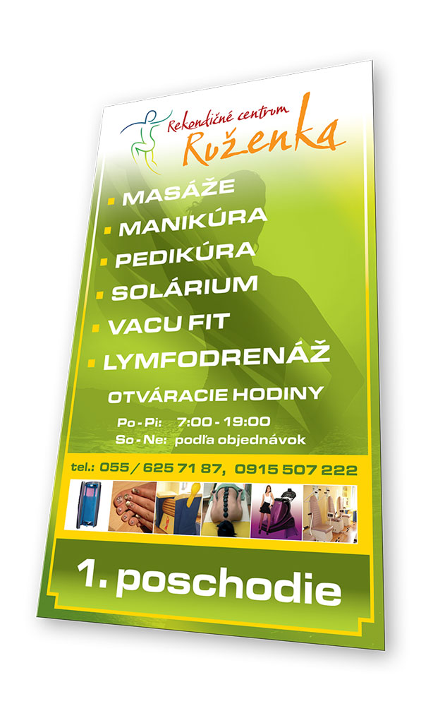 Tabuľa Ruženka reklamne panely