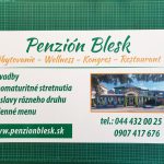 Penzión Blesk Magnetická nálepka