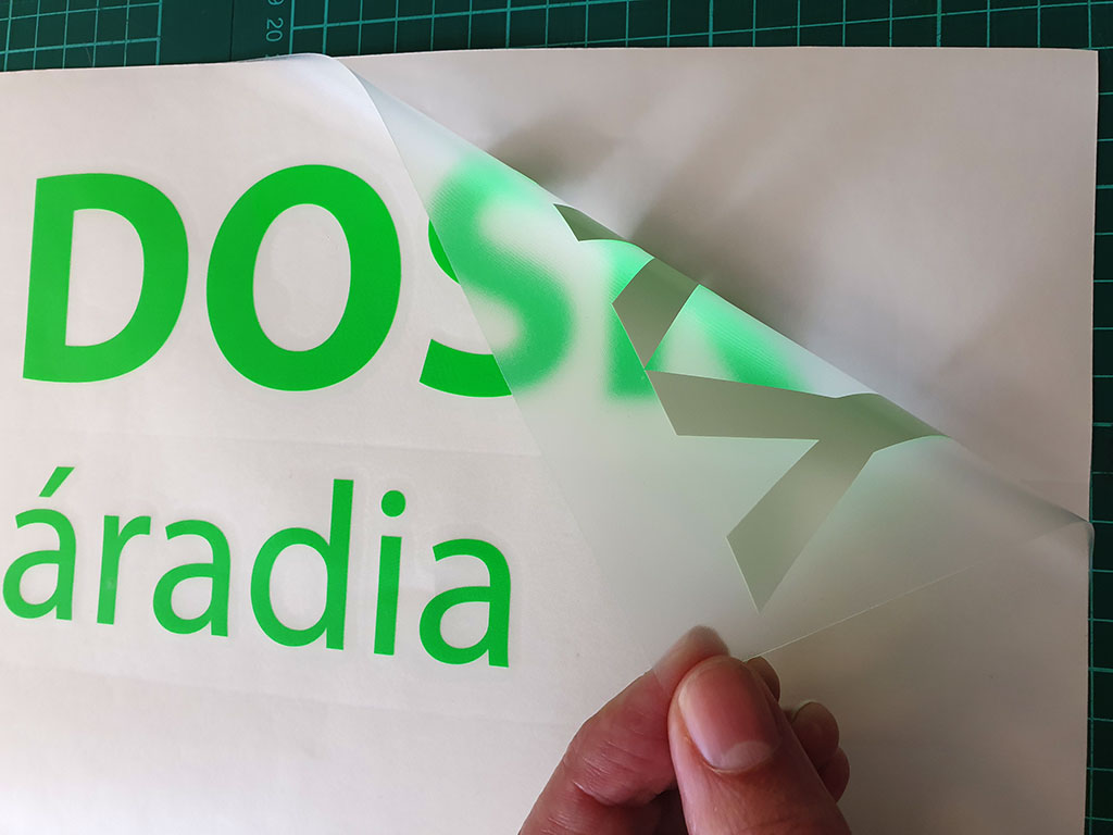 Texty na montážnej fólii Texty na montážnej fólii