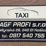 Magnetická nálepka Taxi AGF PROFI