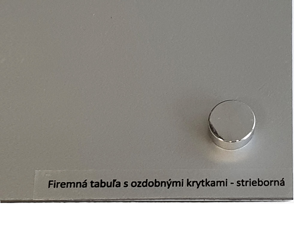 Krytky na skrutky strieborné lesklé Krytky na skrutky strieborné lesklé