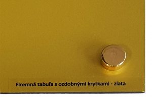 Krytky na skrutky zlaté lesklé