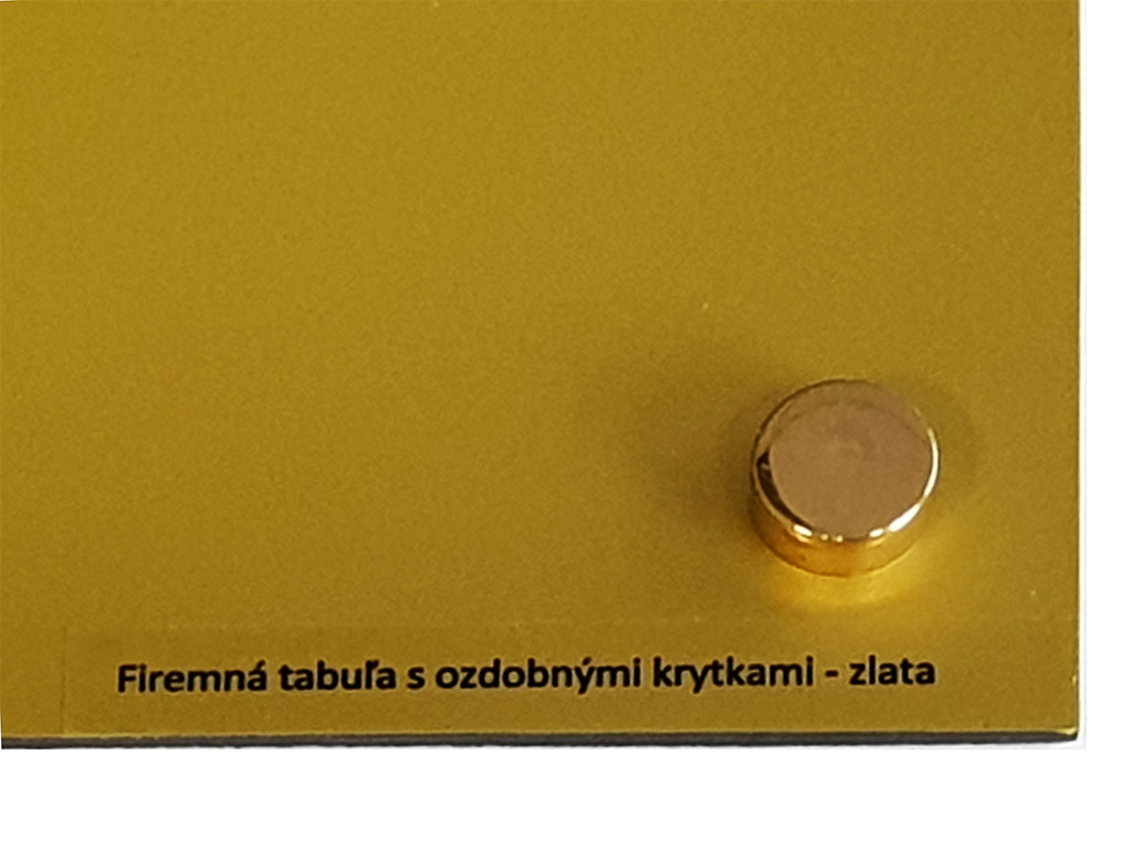 Krytky na skrutky zlaté lesklé Krytky na skrutky zlaté lesklé