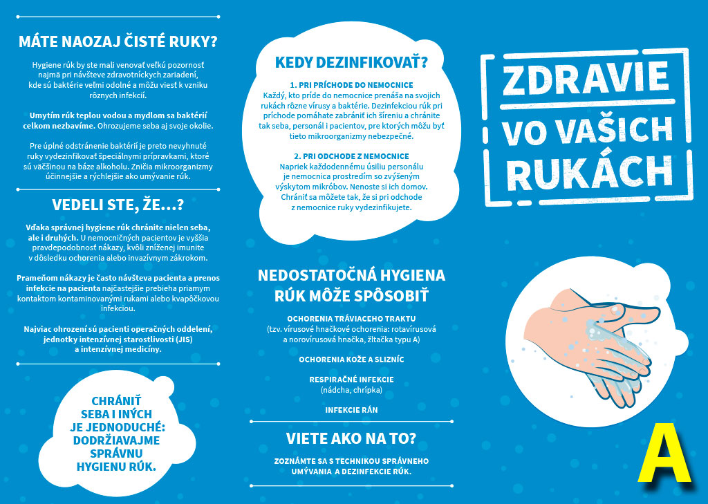Nálepka správne umývanie rúk - A Nálepka Zdravie vo vašich rukách