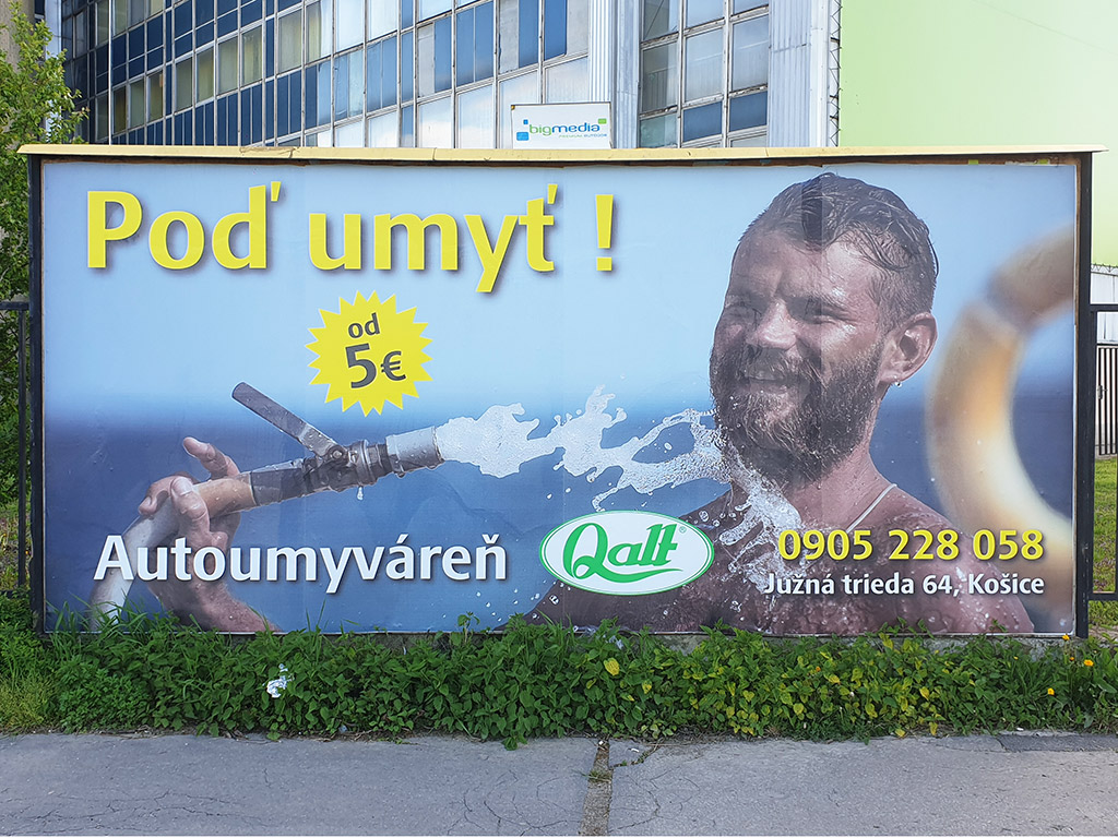 Billboard QALT - Autoumývareň Billboard QALT - Autoumývareň
