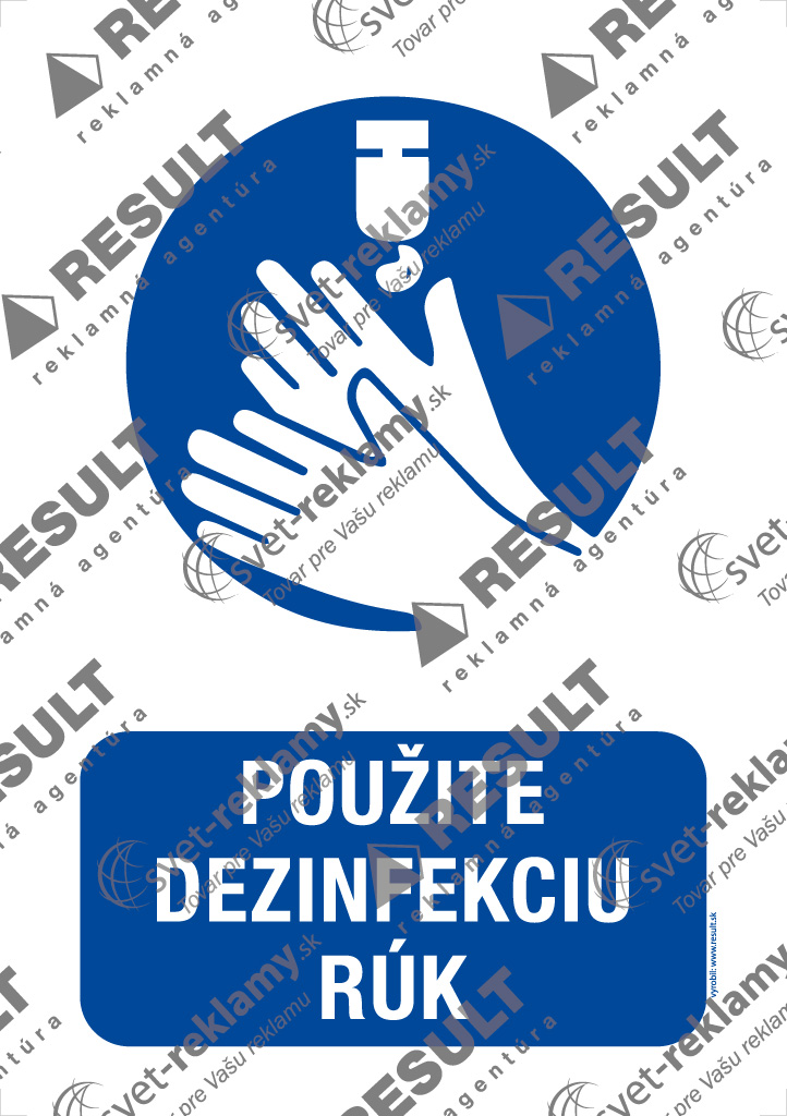 Nálepka POUŽITE DEZINFEKCIU RÚK Nálepka POUŽITE DEZINFEKCIU RÚK