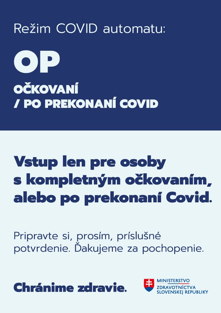 Označenie prevádzky pre Režim OP