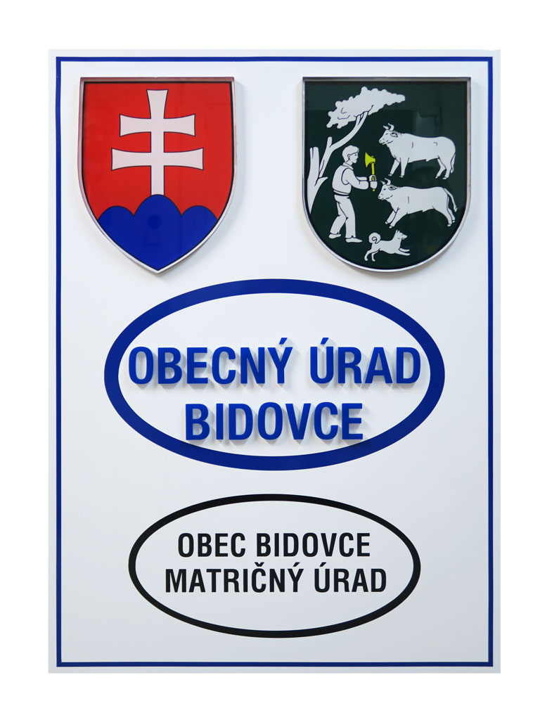 Svetelná tabuľa obecného úradu Svetelná tabuľa obecného úradu