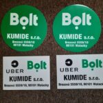 Magnetické nálepky BOLT a UBER